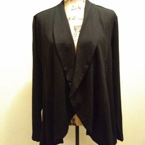 Torrid Black Waterfall  Blazer Cardigan Jacket
